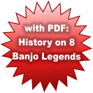 with PDF: History on 8  Banjo Legends